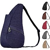 AmeriBag 15" Nylon Healthy Back Bag Ergonomic Crossbody Sling for Everyday Use, Travel & Walking Comfort