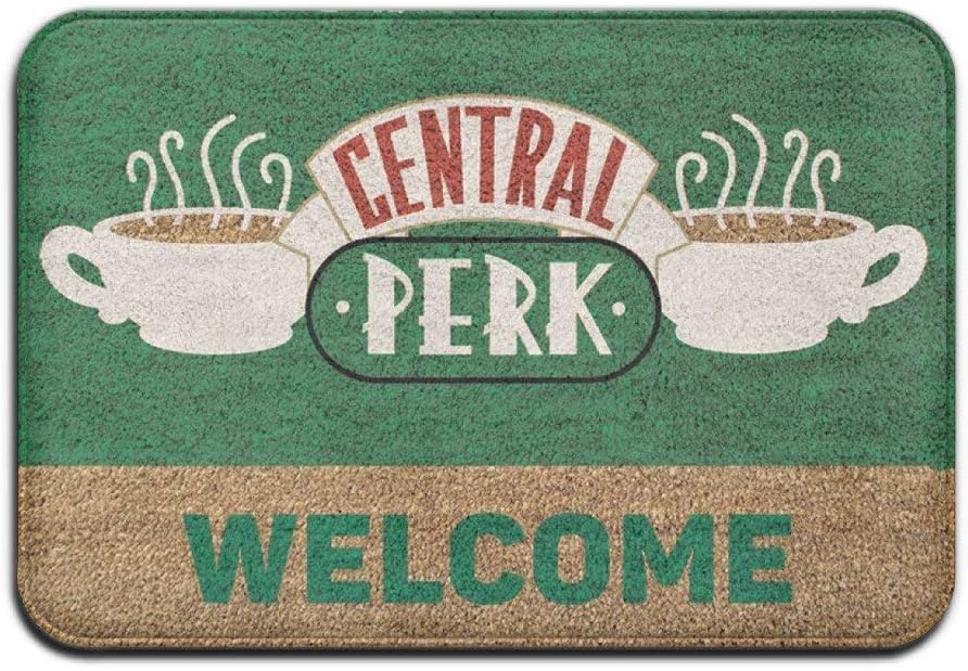 WCMBY doormat Central Perk Super Absorbent Anti-Slip Mat,Coral Carpet,Carpet Door Mat,Carpet,Carpet,Door Mat,40x60 Cm