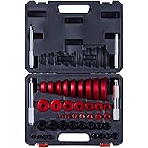 VEVOR Bearing Press Kit, 43 Pcs, Bearing Race and Seal Driver Set with 39 Bushings & Handle Shafts, Bushing Driver Tool Set, Heavy Duty Aluminum Alloy Removal Installation Tool Kit with Storage Case