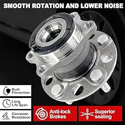 Pair 512333 Rear Wheel Bearing Hub Assembly