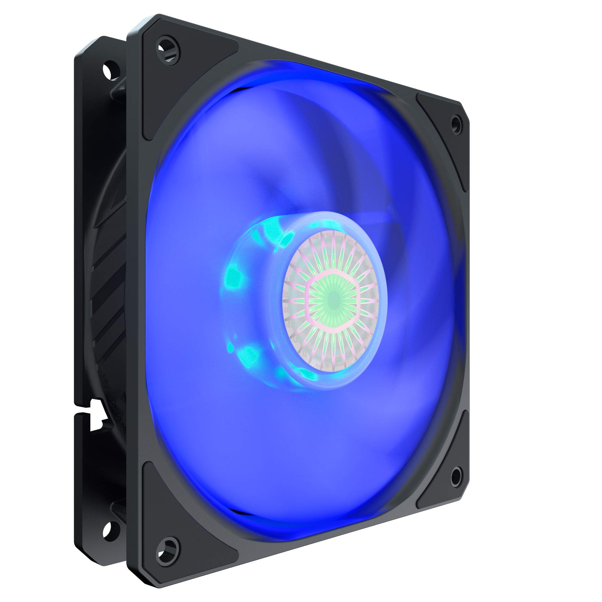 Cooler Master SickleFlow 120 Blue LED Case & Cooling Fan - Translucent Air Balance Blades, 62 CFM, 2.5 mmH2O, 8 to 27 dBA - Blue LED