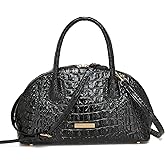 Crocodile Top-Handle Purse for Women,Trendy Vegan Leather Crossbody Bag, Large-Capacity Shoulder Tote for Daily Use