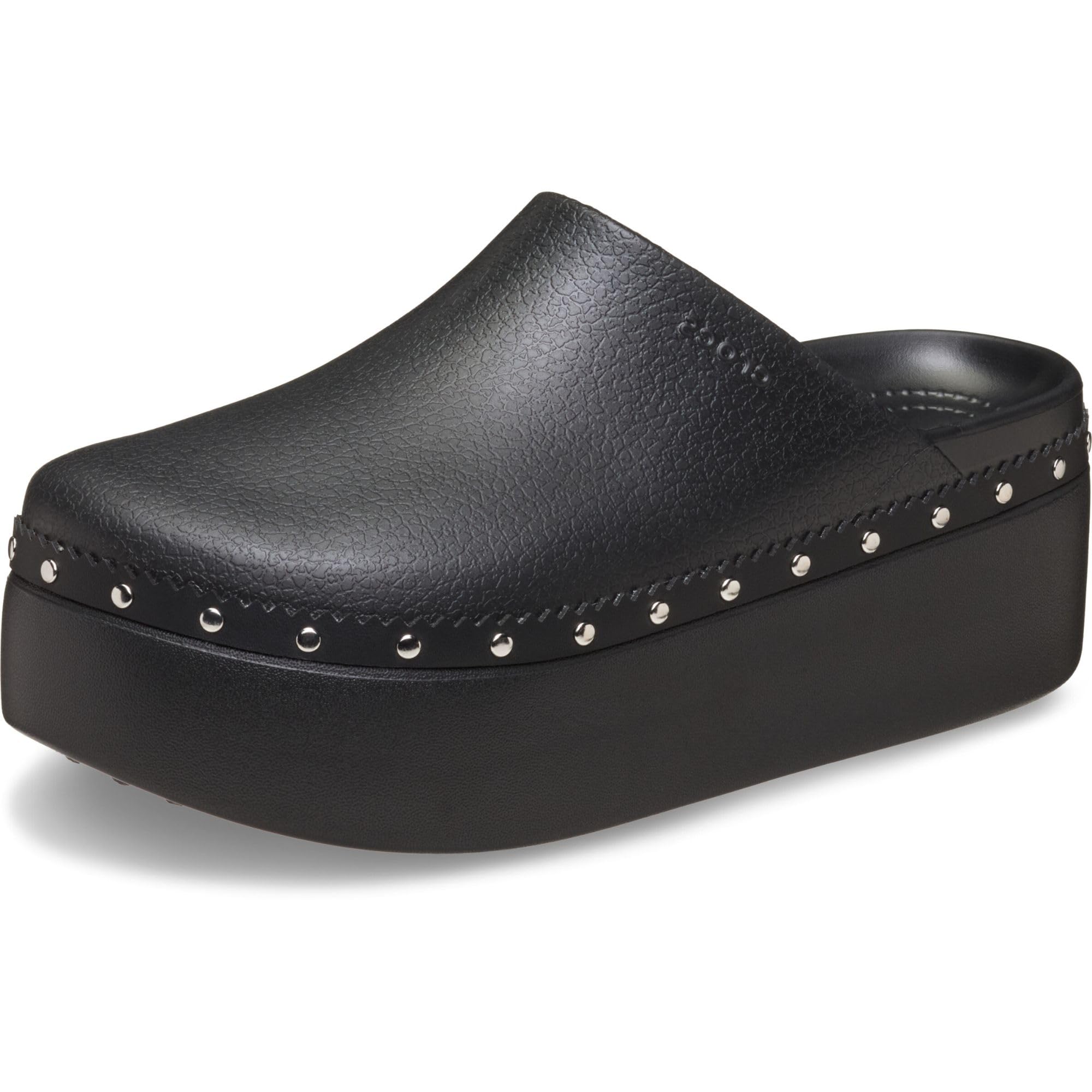 Crocs Women's Dylan Platform Clog, Mule Platform Shoes Black Studded 9 Medium Image