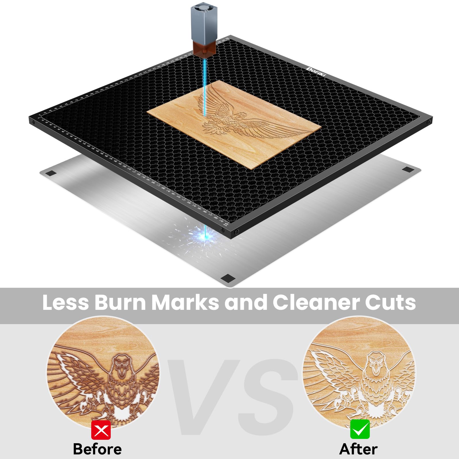 Honeycomb Laser Bed 400 x 400mm 16x16