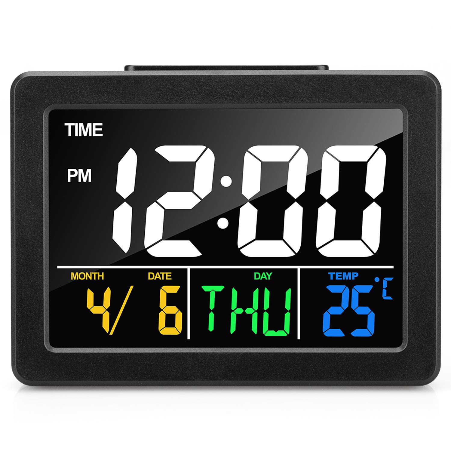 Buy Digital Alarm Clock for Bedrooms, LED Display Desk Clock with USB