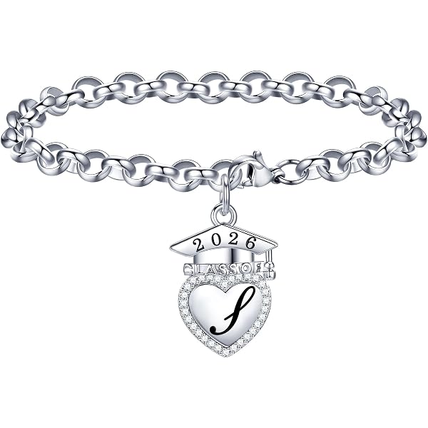 Amazon.com: MSFLORAL Charm Bracelet Graduation Gifts Her 