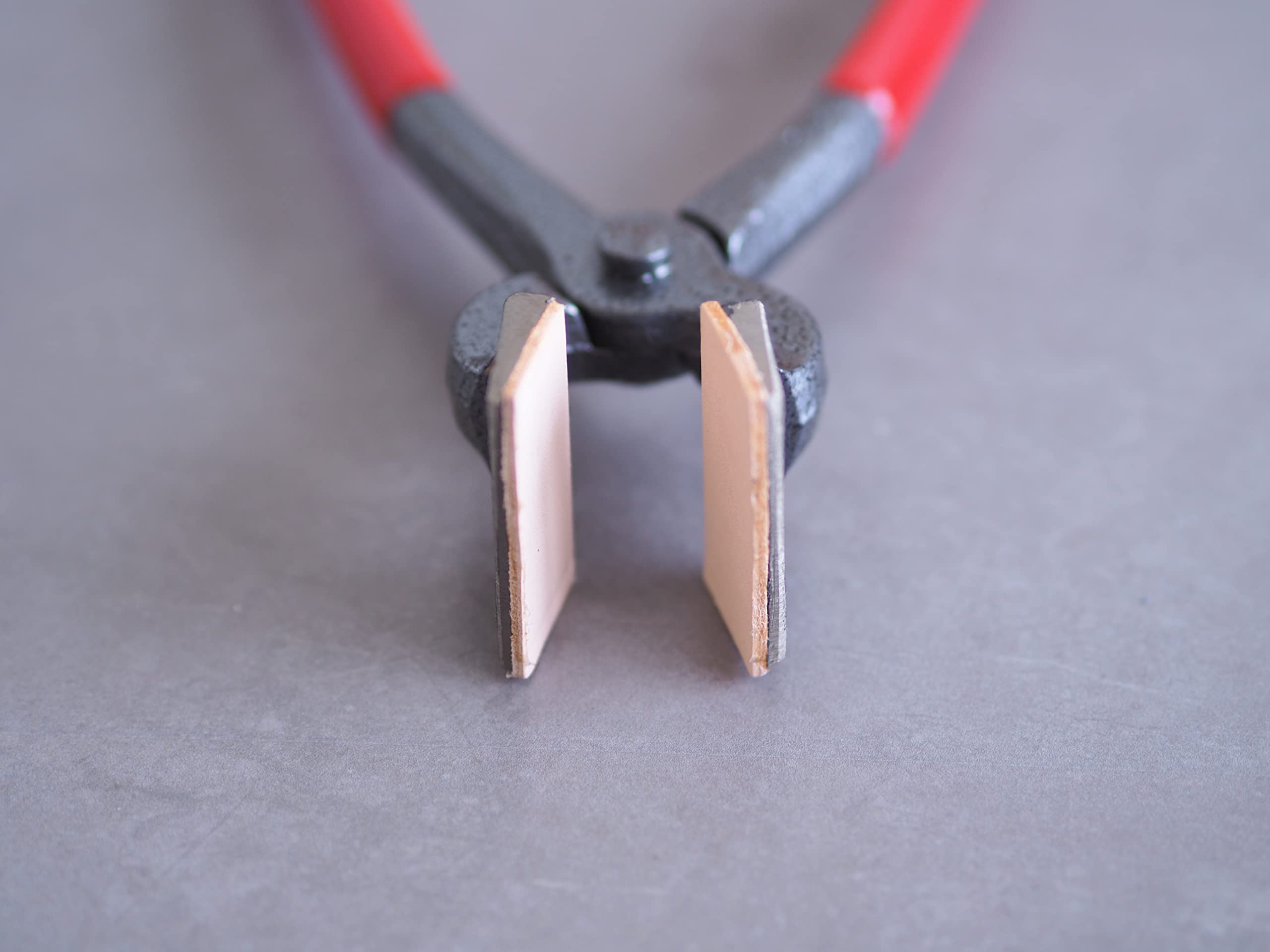 Joidiy Leather Flat Wallet Pliers and 10 Hefty Leather Clip Clamps