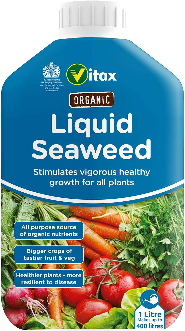 Vitax Organic Liquid Seaweed, Concentrated, Bigger Crops, Healthier Plants