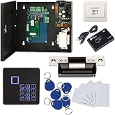 MENGQI-CONTROL Keypad Reader North American Heavy Duty Strike Lock Access Control System for Gym Center Sports Club Fitness Cente or Home/Office Entrance Security Kits Phone APP Remotely Open Door
