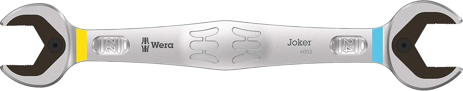 Wera 05020261001 6002 Joker Double Open-End Wrench, Red, 22 - 24