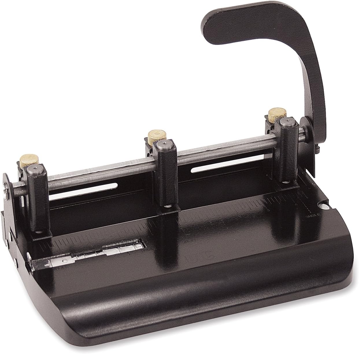 Officemate 90078 Heavy Duty Adjustable 23 Hole Punch with Lever Handle