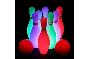 ProlPings Kids Bowling Toys Set,Light up Bowling Ball Pins Toy Game Fun Sports Toy Games for Indoor & Outdoor Kids Toddler Boys Girls Children 3-6 Years