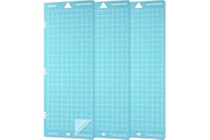 Likcut Light Grip 4.5" x 12" Cutting Mat for Glee S501 Cutter, Precision Adhesive Sticky Blue Quilting Replacement Cut Mats A
