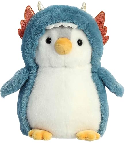 Amazon.com: AURORA, 61395, Pickle Penguin, 7In, Soft Toy, Grey