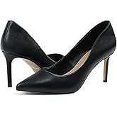 JENN ARDOR Women's Comfortable Stiletto Pumps 3 inch Elegant Gorgeous Closed Pointed Toe Slip On Solid High Heels for Ladies Wedding Dress Shoes