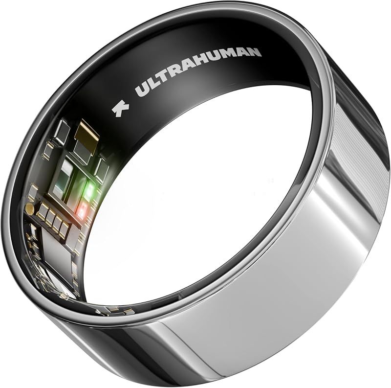 Ultrahuman Ring AIR Space Silver Size 11 Smart Ring Sleep Tracking