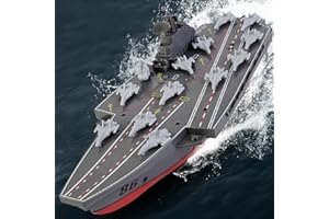 Ssccgym Remote Controlled Warship Battleship Aircraft Carrier 10km/h 4WD 2.4G RC Boat On Water Lakes Pools Exhibits Models for Boys Kids
