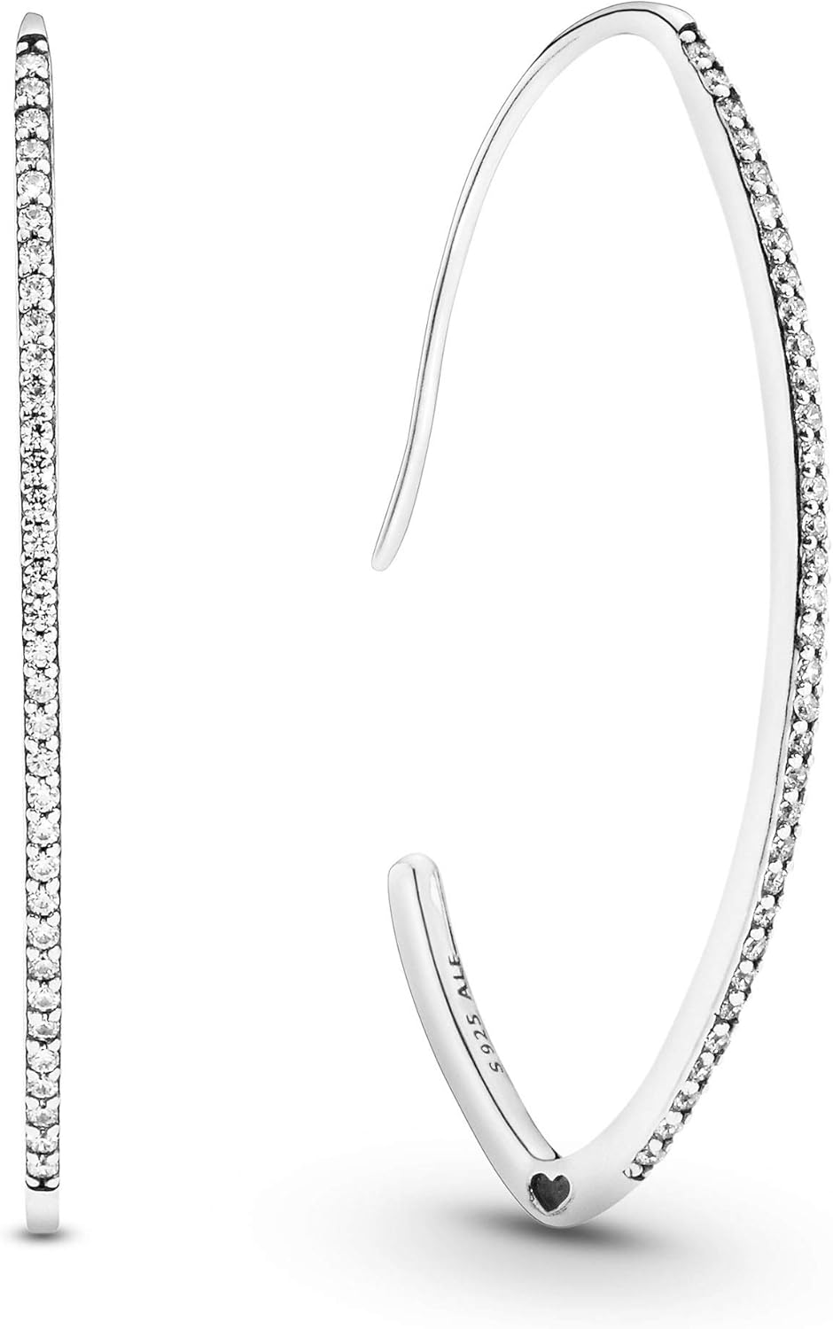 Pandora Women Silver Hoop Earrings 297691CZ Amazon.co.uk Jewellery