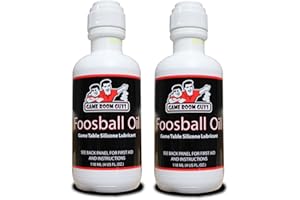Game Room Guys Foosball Rod Silicone Lubricant 4oz Bottle No Spill Dauber Applicator - Package of 2 - Made in The U.S.A.
