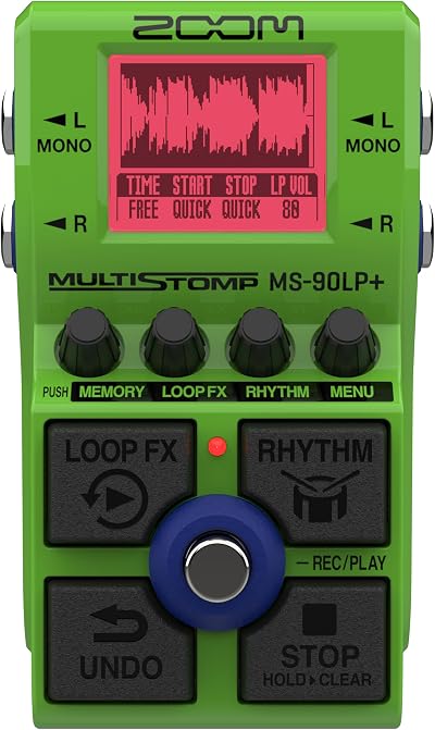 Zoom MS-90LP+ Looper Pedal for Guitar and Bass 32-bit float 100 loops