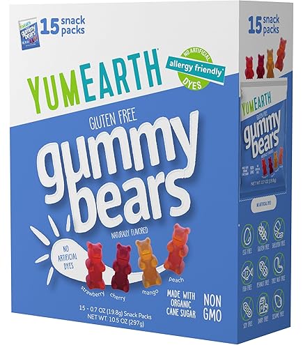 Amazon.com: YumEarth Choco Yums, 5-0.7 Ounce Snack Packs, Allergy