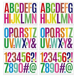 YNHAY 480 Pcs Waterproof 3" Vinyl Alphabet & Number