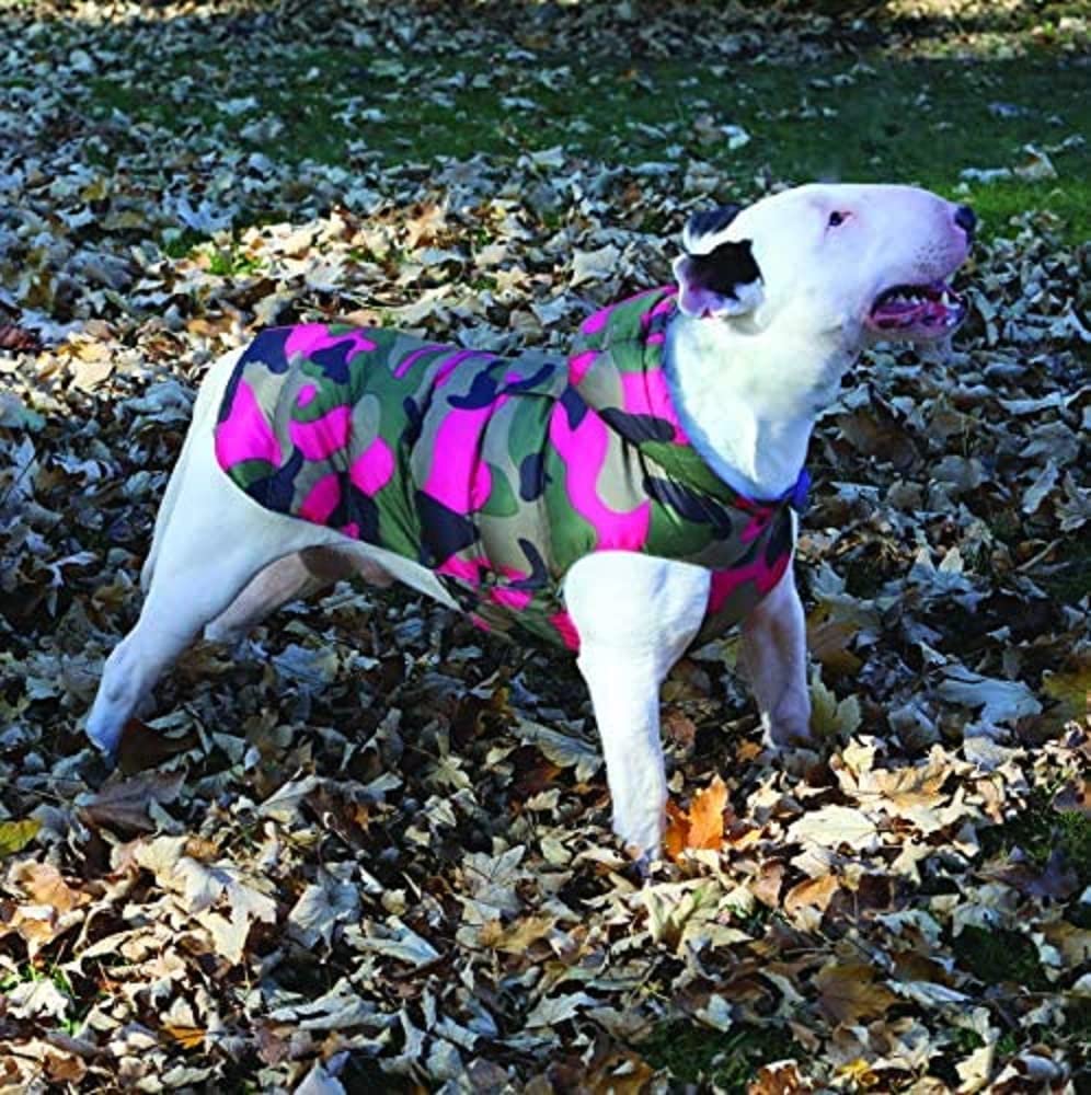 Croci Military Reversible Jacket, Camo Rose/Rose, 20 cm, X-Small