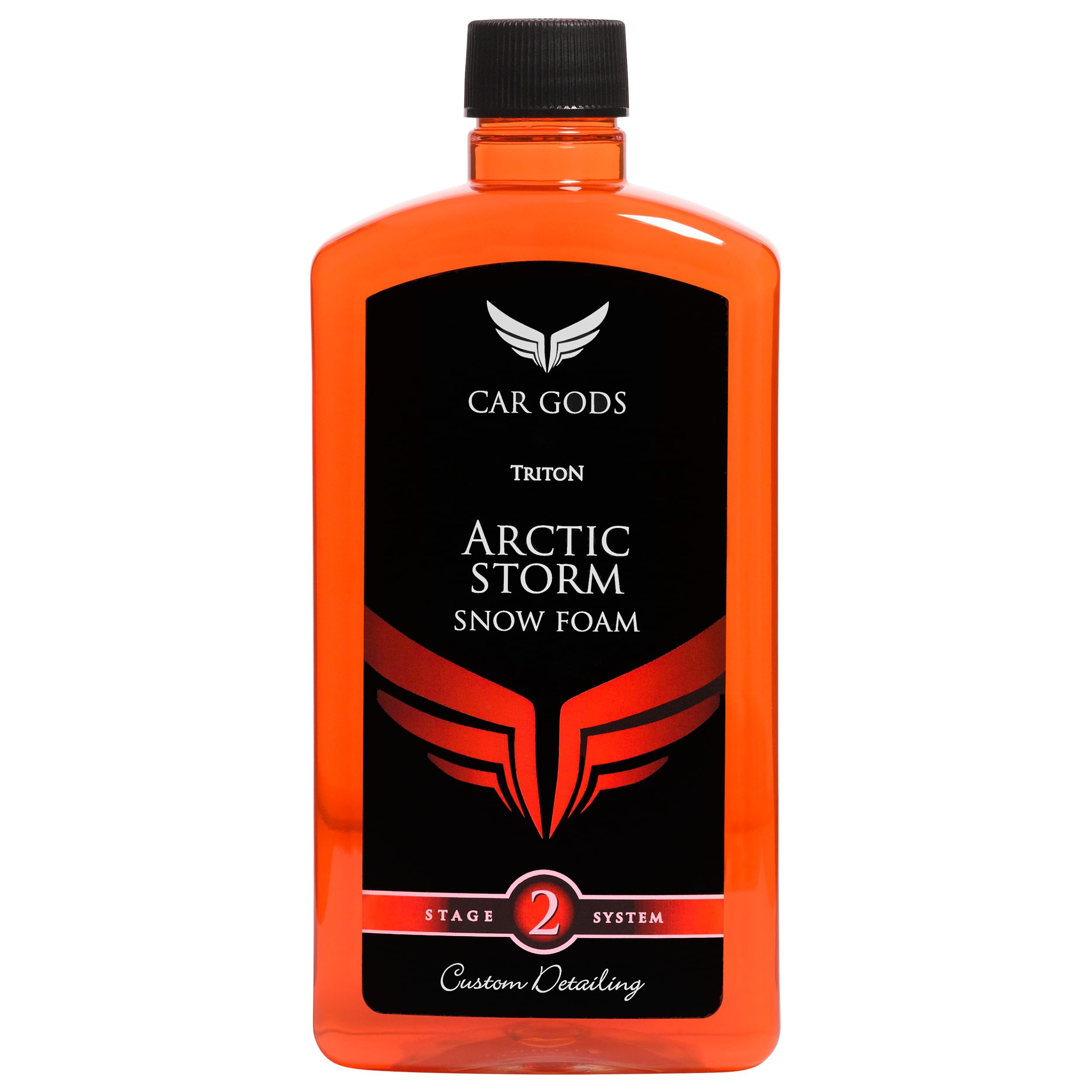 Car Gods Arctic Storm Super Thick Snow Foam Car Shampoo Orange Scent 500ml PH Neutral - Wax Free Fast Acting Extremely Powerful Easy To Use with Pressure Washer Cleans Dirt and Grime from Paintwork
