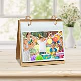 ZEEYUAN 6x4 Slip In Photo Album Frame 60 Pockets MDF Desk Calendar Style view 5