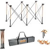 BORA Centipede Folding Work Table 2x4 ft Portable Workbench for Garage | 30" Work Height, 1500 Lbs Load Capacity, Lightweight Portable Work Table, Carrying Bag, 4X 2x4 Brackets, 4X Quick Clamps