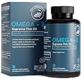 Omega-3 Supreme 1400 mg Wild Alaskan Fish Oil | IFOS Certified EPA DHA, Sustainable, Burpless, Veg Enteric Coated for Absorpt