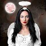 Redstar White Angel Wings and Halo Costume Women Girls view 6