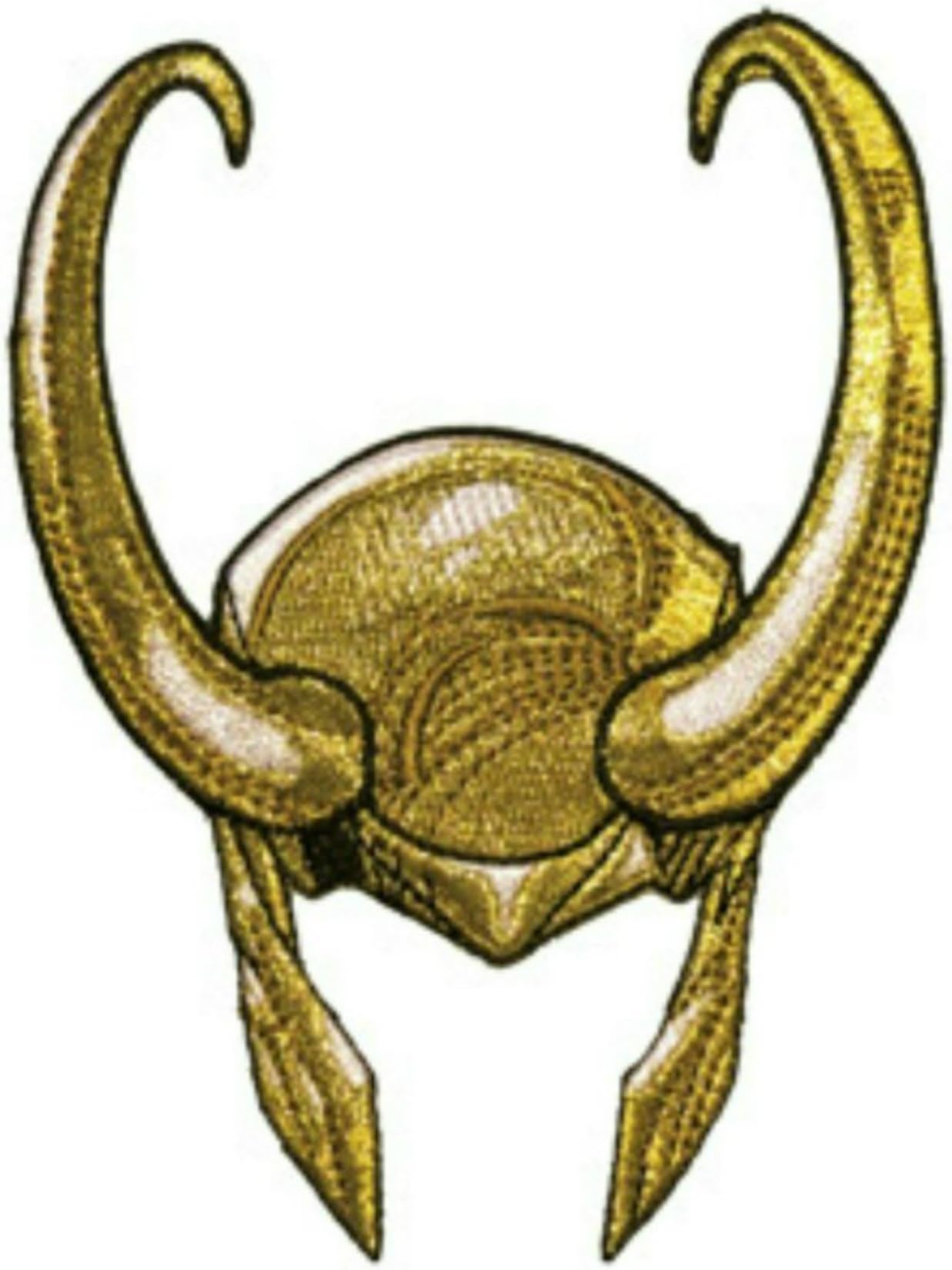 InspireMe Family Owned Marvel Comics Avengers Loki Helmet Embroidered Iron/Sew-on Applique 3"x2"