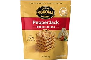 Sonoma Creamery - Cheese Crisps, Pepper Jack, 10 Oz (1 Count) | Savory Snack | High Protein | Low Carb | Gluten Free | Keto-Friendly