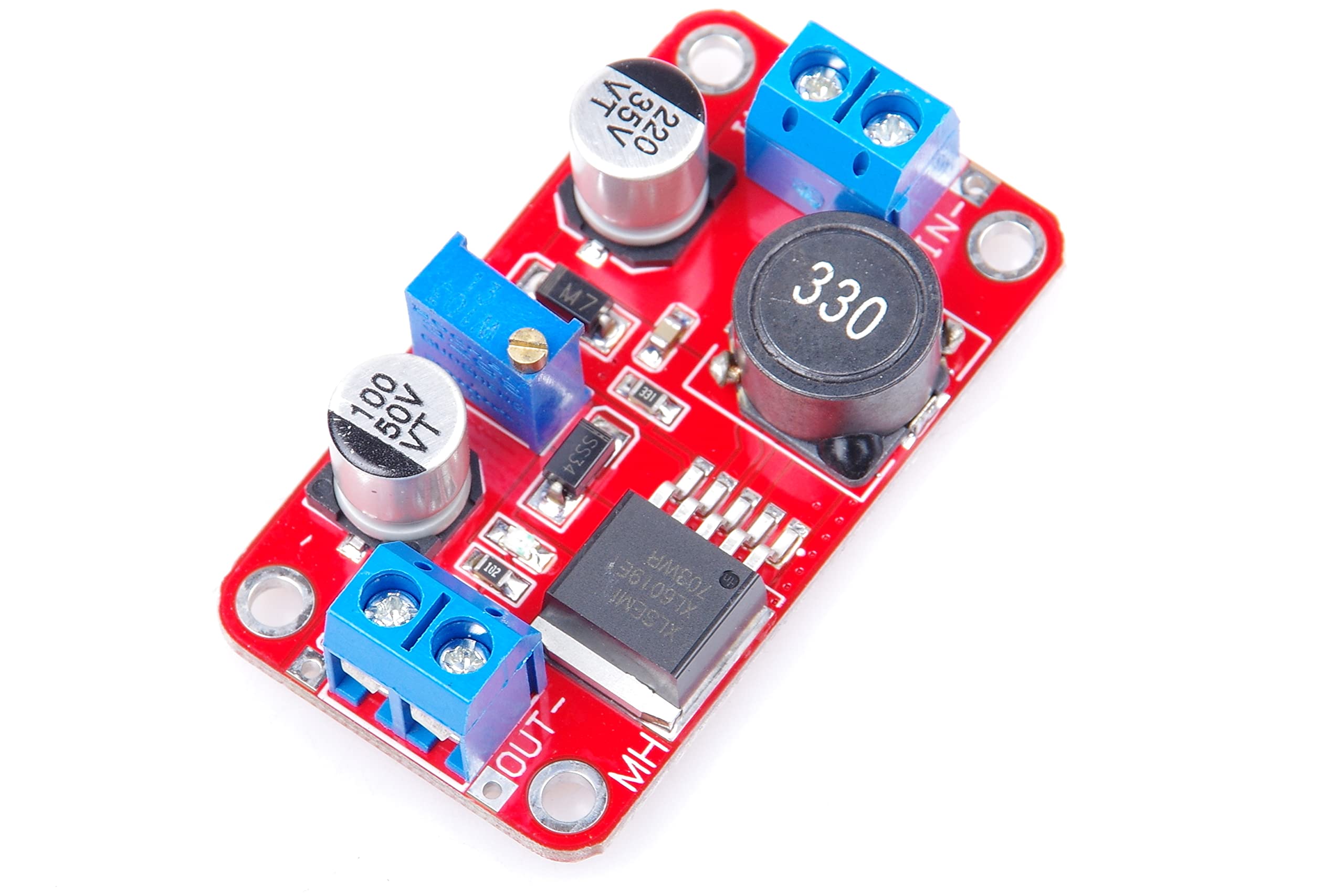 Photo 1 of KNACRO XL6019 5A High Power Current DC to DC Step-up 5V 6V 12V 24V 3-35V to 5-40V XL6019 Converter Adjustable Voltage Regulator Power Modules Boost Module Booster (1pc)