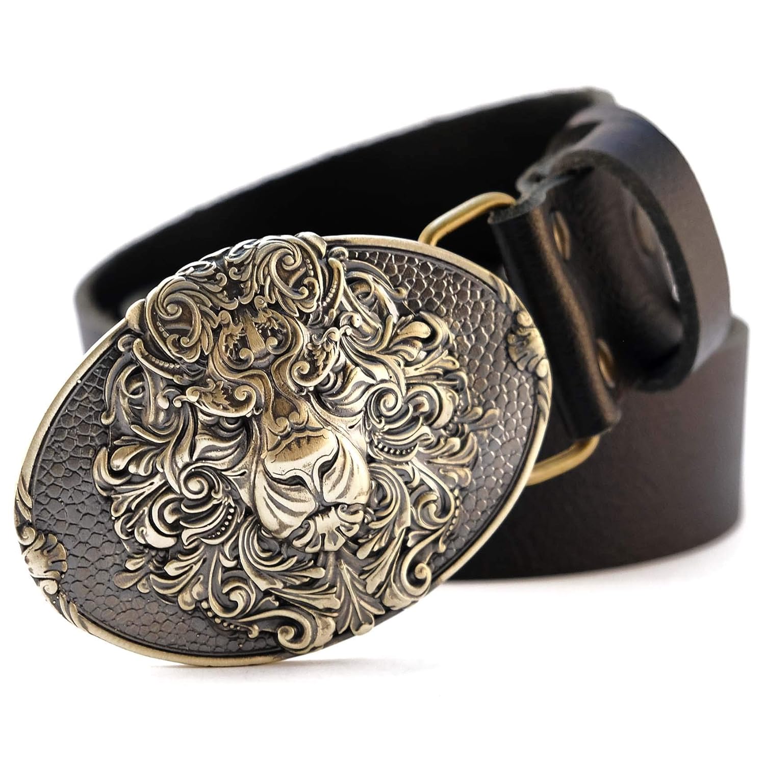 lion belt buckle