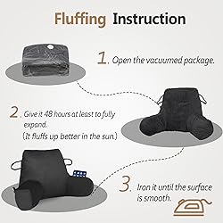 Unisakey Portable Comfy Reading Pillows for Sitting