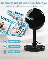 owltron 2K Indoor Camera 2 Pack WiFi Night Vision Motion 2-Way Talk Alexa view 9