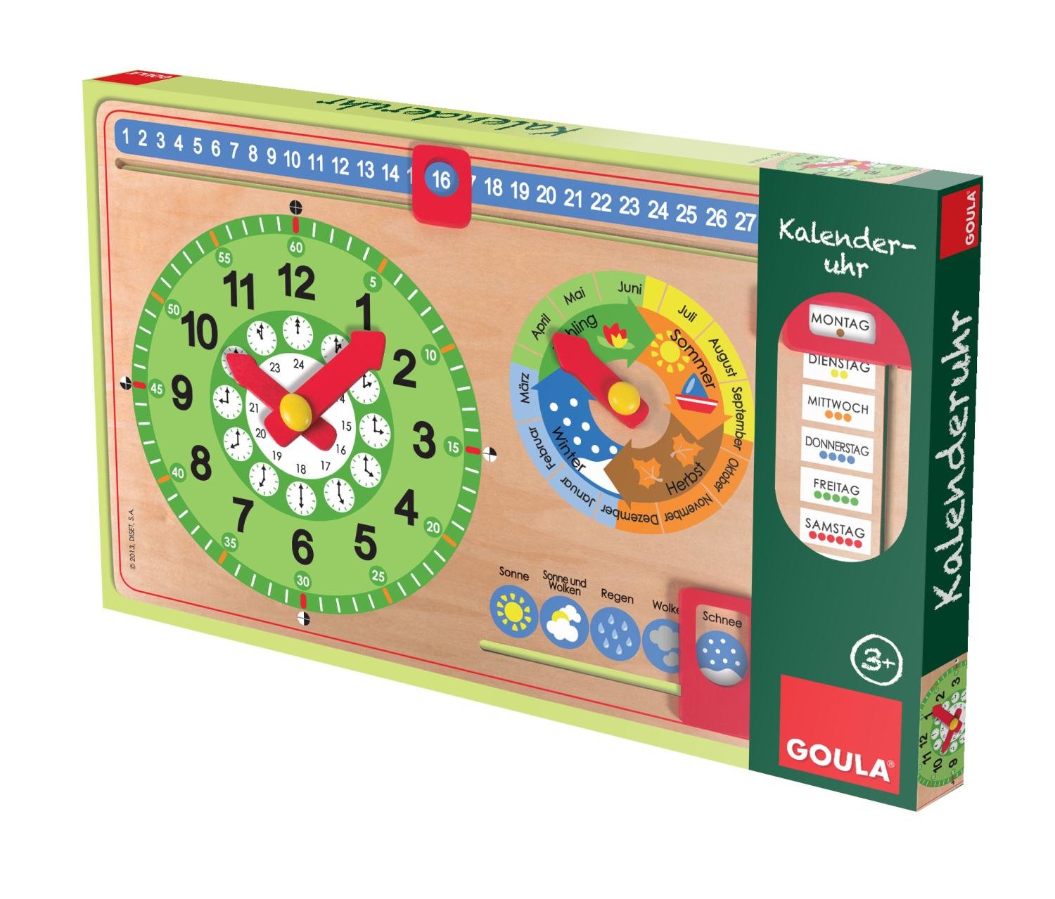 Jumbo Games D51319 Jumbo Goula Calendar Clock, Games and Puzzles