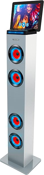 sharper image modern acoustics tower speaker sbt 1060