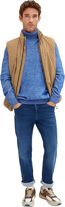 Josh Regular Slim Vaqueros para Hombre, 10119 Used Mid Stone Blue Denim, 36W x 32L
