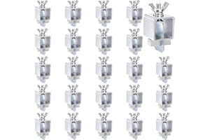 Pumtus 24 Pcs Butt Welding Clamps, Sheet Metal Welding Clips, Auto Body Panel Clamps for Edge to Edge Welding, Small Welding Clamps Tack, Welding Door Alignment Tool for Patch Repairs