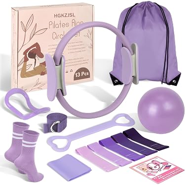Kit Pilates à La Maison Pour Femmes - Set D'équipement Fitness Violet - Neuf