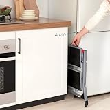 SONGMICS 2 Step Folding Ladder 150 kg Steel Grey Black view 5
