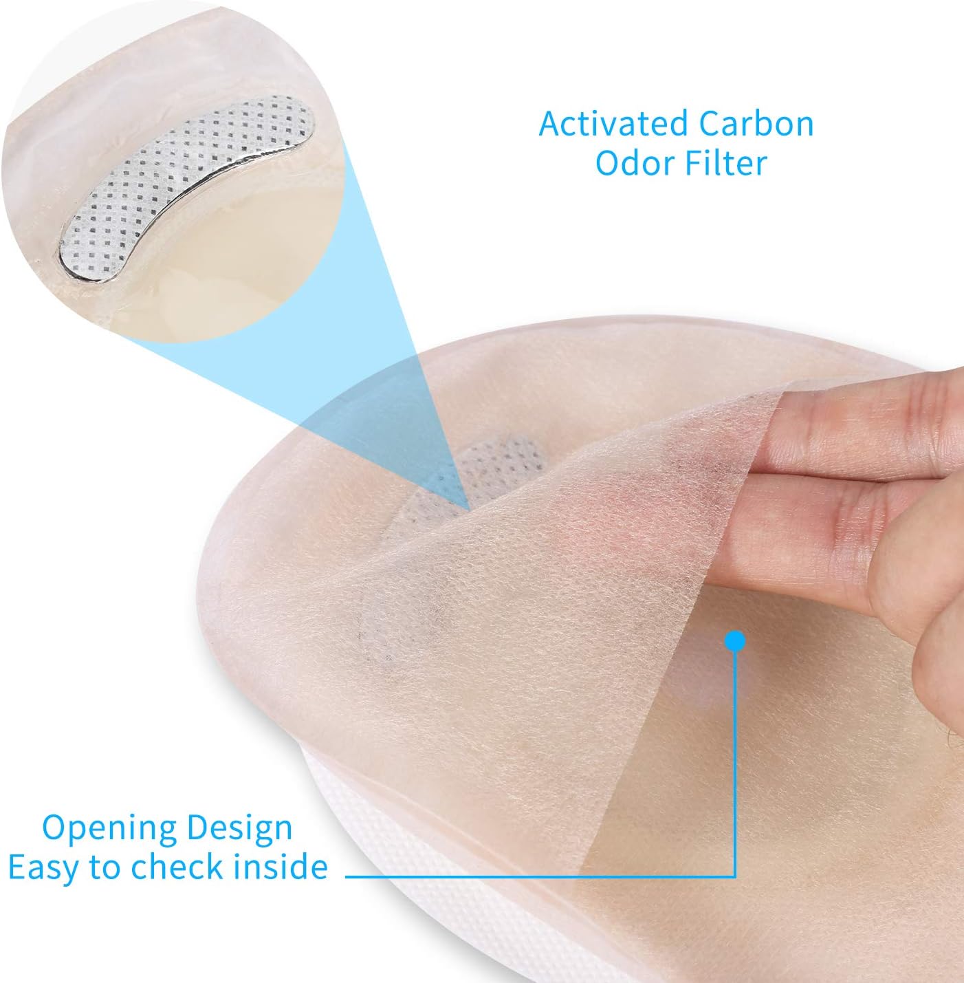 20 PCS Colostomy Bags, Ostomy Supplies,One Piece Drainable Ostomy Pouch for Ileostomy Stoma Care, Cut-to-Fit: Health & Personal Care