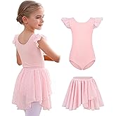 MdnMd Long Skirt Ballet Dance Leotards for Toddler Girls Ballerina Outfit Dress