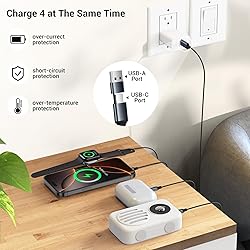 Renmou for Apple Watch Charger,4 in 2 Multi