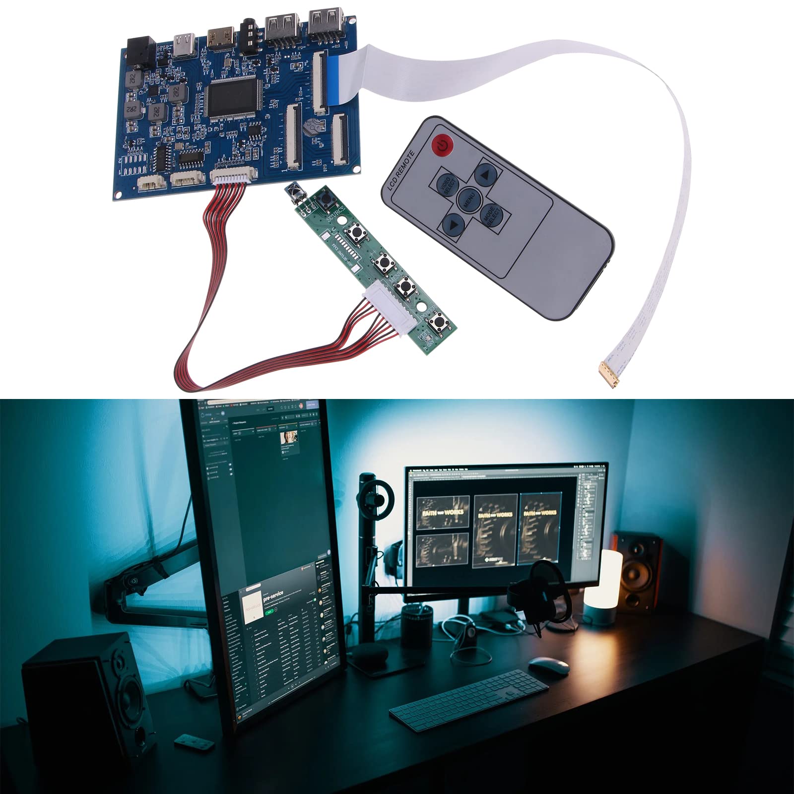 Driver Pin Modified Mua 30 Pin/40 Pin LVDS EDP LCD Display Driver Board Panel LVDS Laptop ...