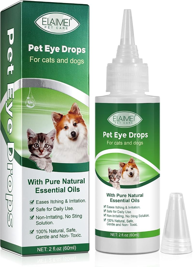 BODY JUICE OIL Dog Eye Drops 60ml Antibacterial Eye Care for Dogs Cats