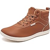 HOBIBEAR Womens Winter Barefoot Shoes Men Wide Toe Box Warm Faux Fur Lined Ankle Sneakers